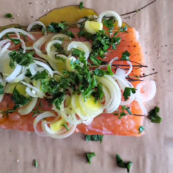 Easy Herbed Salmon in Parchment Paper